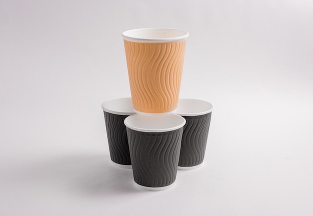 Tasses à café jetables en papier