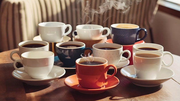 Photo des tasses de café.