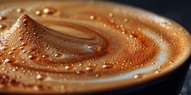 Photo des tasses de cappuccino avec du latte art sur le dessus