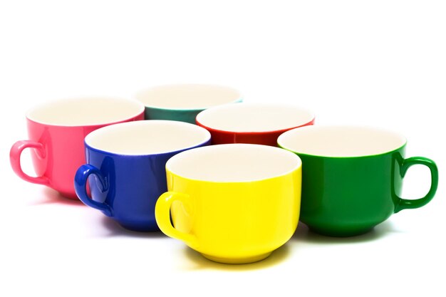 Tasses de couleur