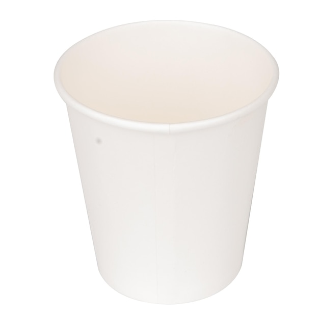 tasses isolées sur un fond de papier blanc