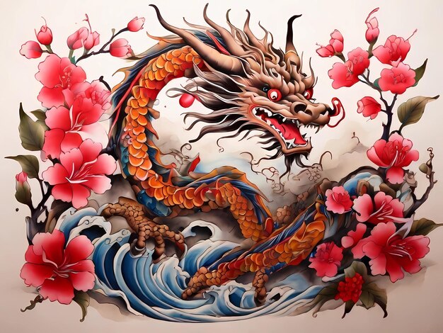 tatouage japonais dragon japonais