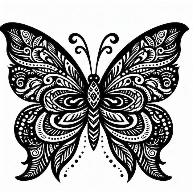 un tatouage de papillon