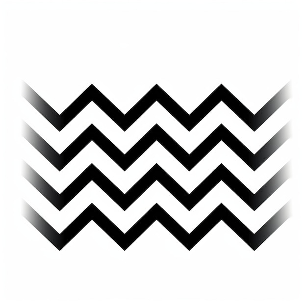 Un tatouage zigzag graphique inspiré de l'art phénicien avec un symbolisme iconographique