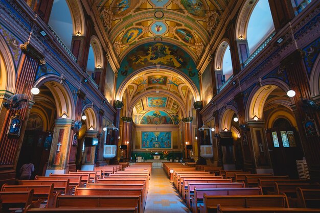 Tatui Sao Paulo Brésil 27 juillet 2023 L'église mère de la ville de Tatui vue de l'intérieur