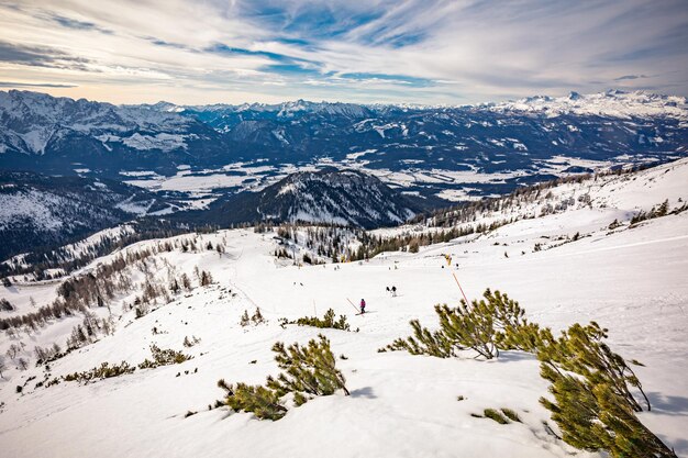 Photo tauplitz alm près de bad mitterndorf en styrie autriche en hiver