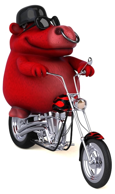Taureau amusant - Illustration 3D