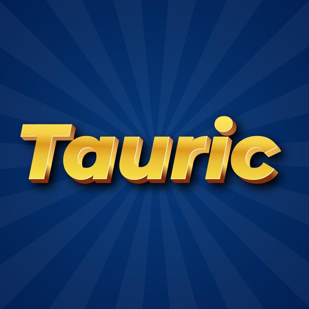 Tauric Effet de texte Or JPG photo de carte de fond attrayante