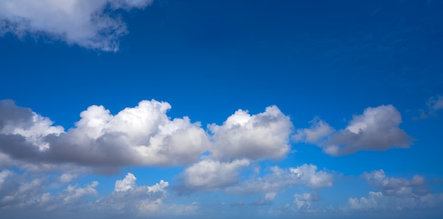 Été bleu ciel cumulus blanc nuages