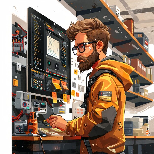Tech Recruiter développeur de jeux dans un design minimal moderne