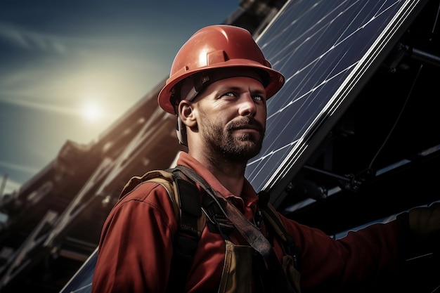 Technicien en panneaux solaires Ai