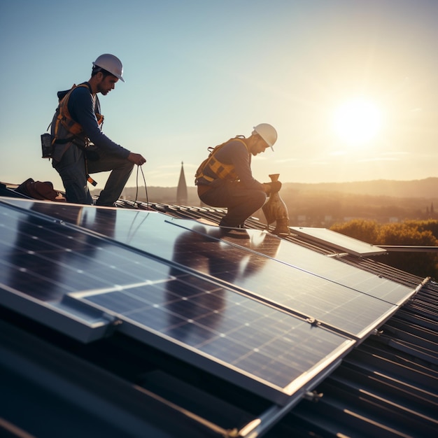 technicien en panneaux solaires