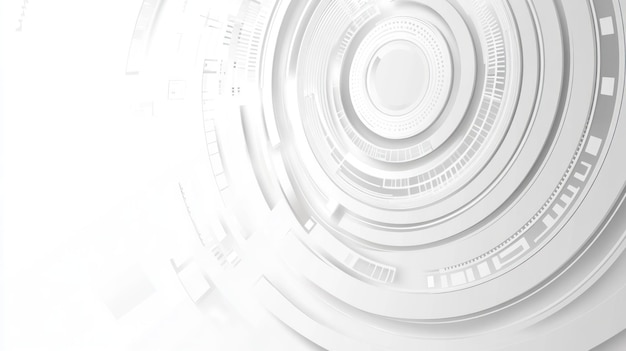 Technique abstraite Arrière-plan avec des formes circulaires blanches
