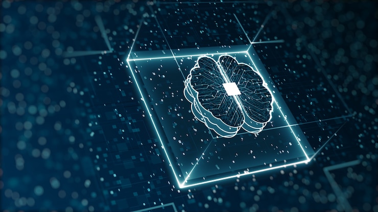 Photo technologie abstraite de l'intelligence artificielle des données numériques binaires et concept de big data