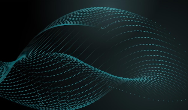 Technologie abstraite avec des lignes de lumière bleue sur fond sombre et fond numérique bleu