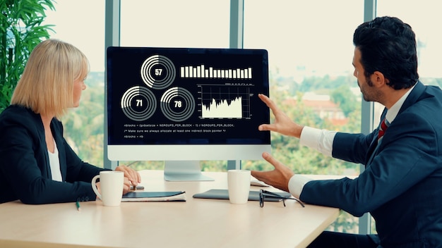 Technologie d'analyse de données visuelles d'entreprise par un logiciel informatique créatif