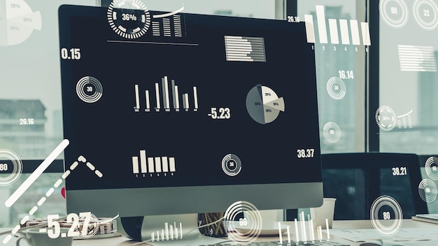 Technologie d'analyse de données visuelles d'entreprise par un logiciel informatique créatif