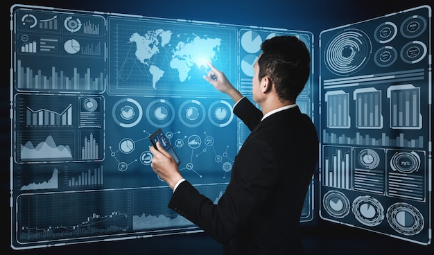 Technologie Big Data Pour Le Concept De Finance D'entreprise.