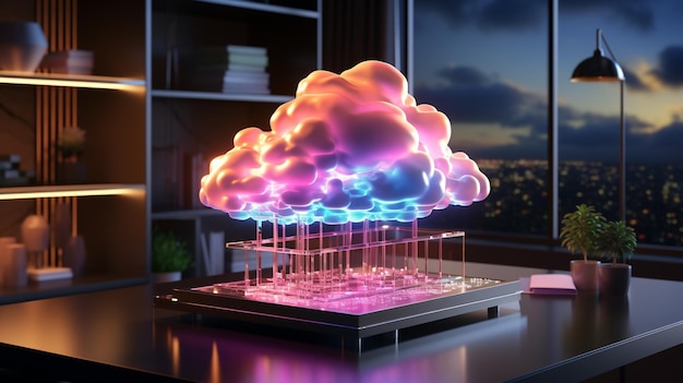 technologie cloud HD 8K fond d'écran Stock Photographic Image