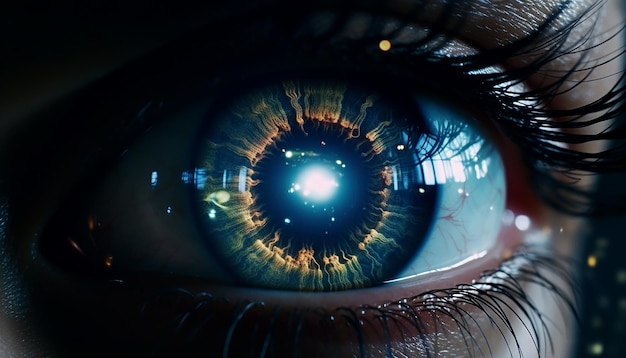 technologie créative des yeux holographiques numériques