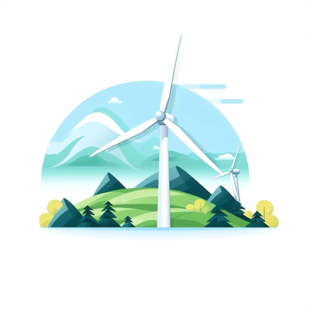 Technologie de l'énergie environnement éolien éolienne paysage nature