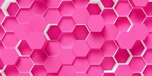 technologie hexagone de fond - rendu 3d - Illustration