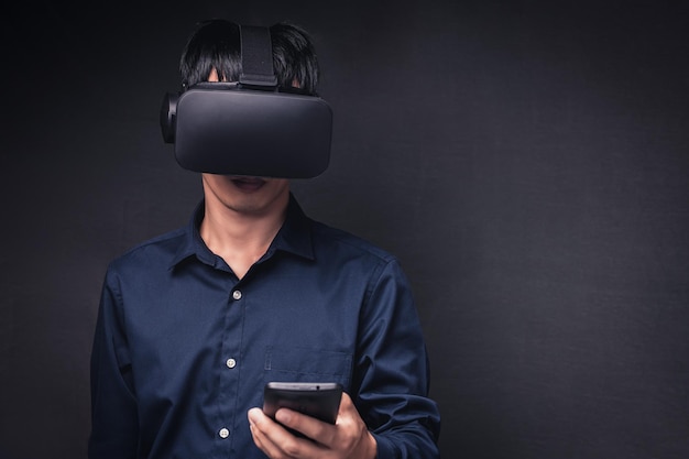 Technologie en ligne metaverse de connexion de lunettes VR