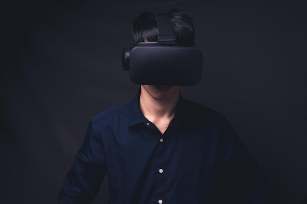 Technologie en ligne metaverse de connexion de lunettes VR