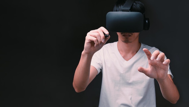 Technologie en ligne métaverse de connexion de lunettes VR