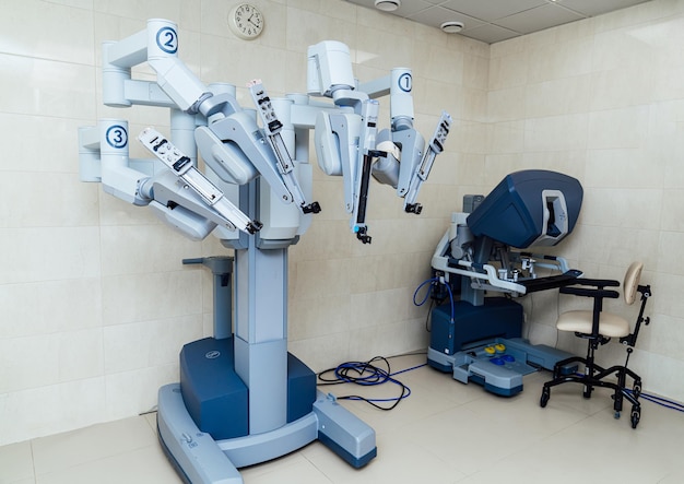 Technologies d'opération médicale Robot chirurgical Da Vinci moderne