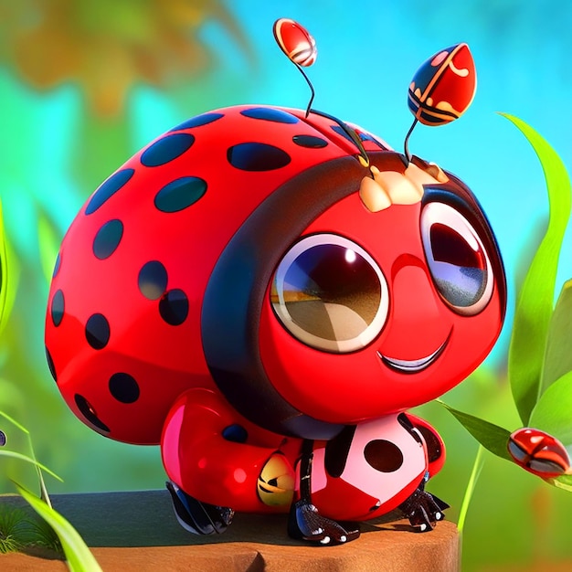 Télécharger une image de haute qualité d'animation de Ladybug
