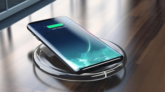 Un téléphone avec une batterie qui dit "samsung" dessus