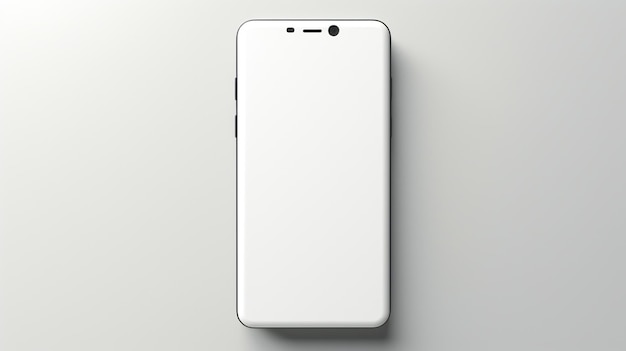 Un téléphone blanc avec une caméra à l'arrière et à l'arrière