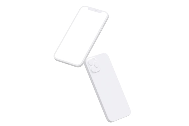 Un téléphone blanc avec une coque blanche qui dit "apple" dessus