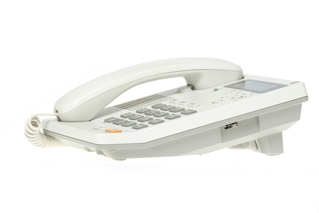 Téléphone de bureau blanc