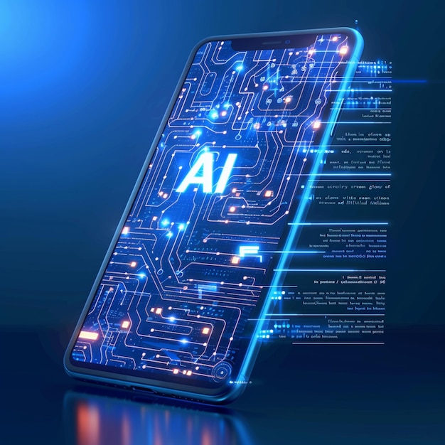un téléphone avec un écran numérique montrant un appareil numérique