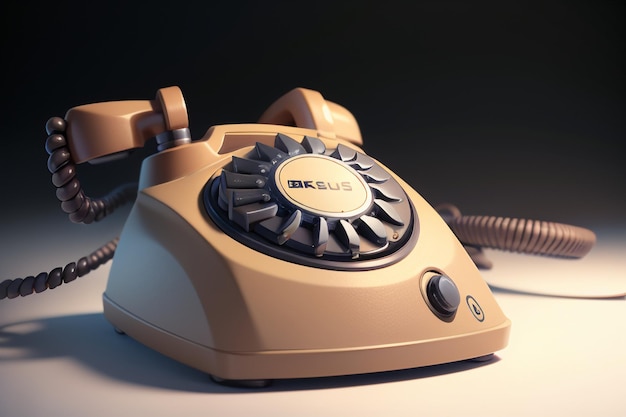 Téléphone fixe traditionnel à manivelle, histoire classique, style rétro, vieux téléphone, papier peint