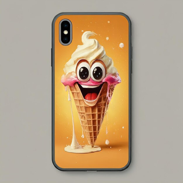 téléphone portable mignon pour la fête d'anniversaire illustration vectorielle