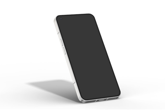 Un téléphone portable noir avec un écran noir dessus.