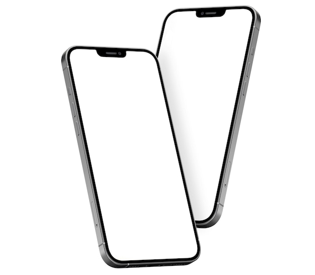 Téléphones portables appareils numériques haut de gamme pour maquette