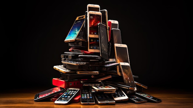 Les téléphones portables sont un symbole évocateur de nos vies interdépendantes sur le plan technologique.