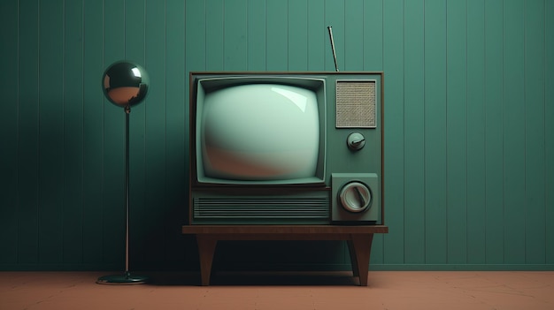 Télévision de design minimaliste des années 1980