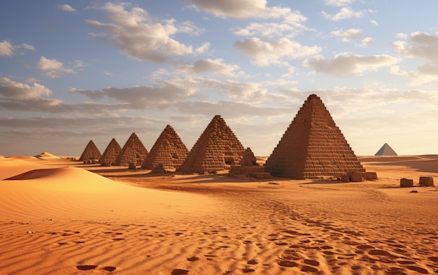 Témoin de la beauté des pyramides nubiennes.