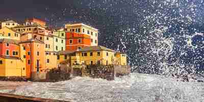 Photo tempête côtière à boccadasse