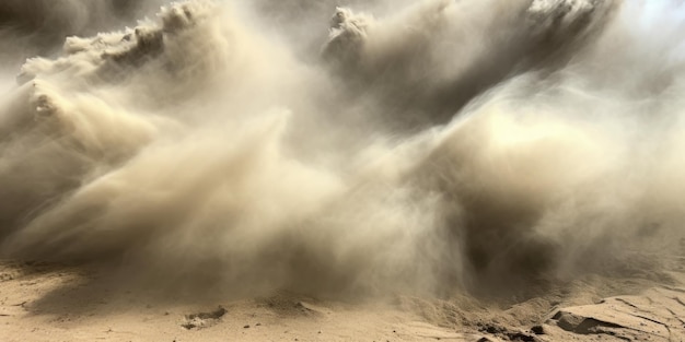 La tempête du désert Une danse dramatique du sable et du vent