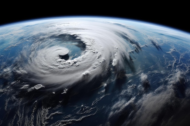 Tempête d'image satellite Générer Ai