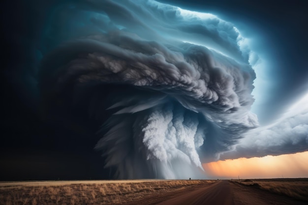 une tempête de taille épique