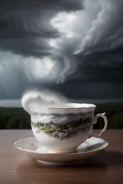 Tempête sur une tasse de thé