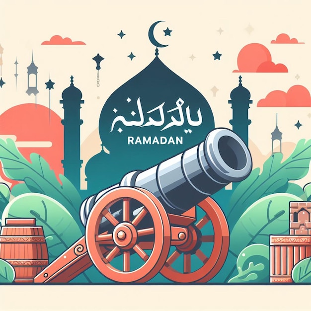 Photo temple d'affiche de bienvenue au ramadan arrière-plan et mosaïque