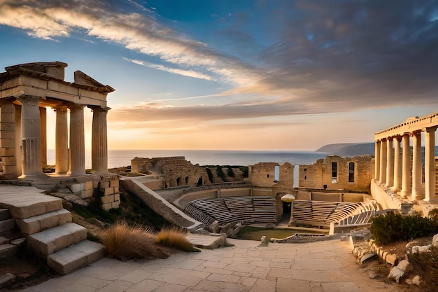 Le temple d'apollon est situé dans l'acropole d'athènes.